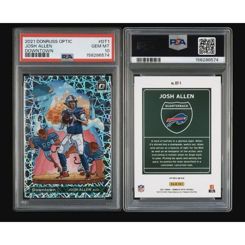 2021 Panini Donruss Optic Downtown Josh Allen PSA 10 Gem SSP